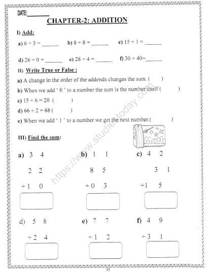 Kv Question Paper Class 3 Maths Pt 2 Kendriya Vidyalaya Question Kvs 